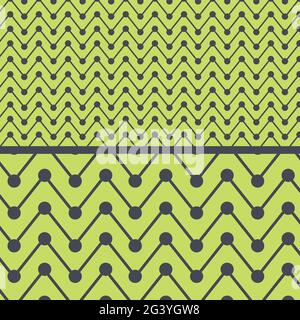 Seamless Abstract Simple Organic Pattern. Scalable Dots Circles and Lines Pattern. Set of 2 Different Patterns made from Circles and Lines Shapes. Neo Stock Vector
