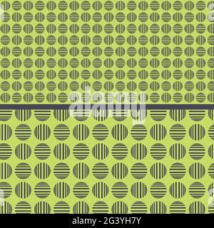 Seamless Abstract Simple Organic Pattern. Scalable Dots Circles and Lines Pattern. Set of 2 Different Patterns made from Circles and Lines Shapes. Neo Stock Vector