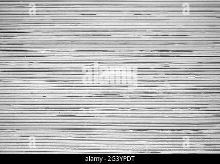 White corrugated cardboard texture background Stock Photo