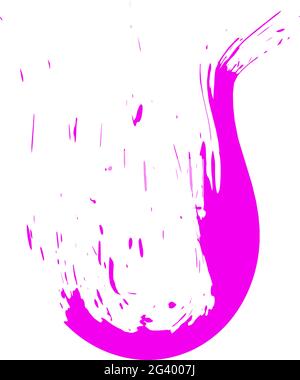 Round Ink Drop Ink drop. Round, ragged inkblot. Vector illustration Stock Vector Image ...