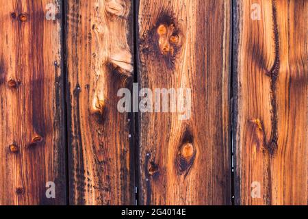 Rustic wooden background texture: Closeup of old wooden planks Stock Photo