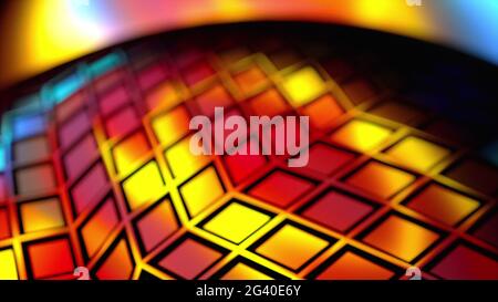 Rainbow glass composition, 3d rendering. Computer generated abstract background Stock Photo
