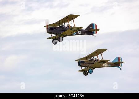 Great War Display Team - R.A.F SE5a Stock Photo