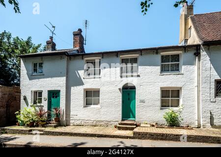 Fletching June 16th 2021: Village cottages in Fletching, East Sussex Stock Photo