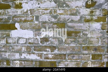 Abstract old crack red brick wall texture. Bricks background for banner concept Stock Photo