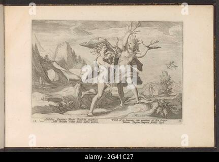Python Ovid Apollo killing Python (Ovid, Metamorphoses, I, 438ff.). nieznany malarz ...