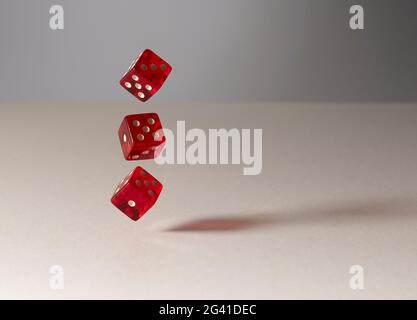 tumbling dice Stock Photo