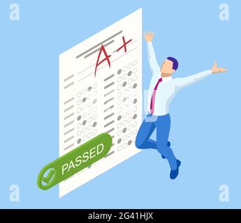 Approved check mark and result data. Clinical checklist document symbol ...