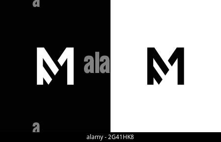 Abstract Initial Letter M Logo Stock Vector