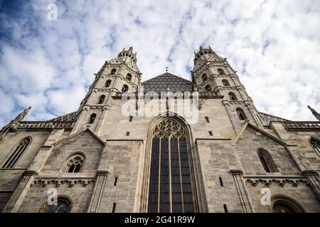 View of St Stephans Cathedral in Vienna Stock Photo