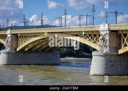 Margaret Bridge in Budapest Stock Photo