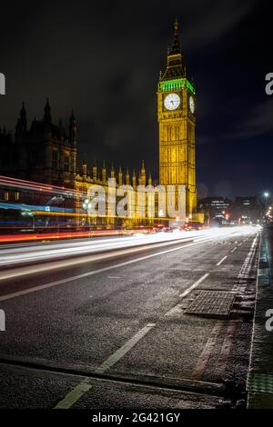 The nighttime view of Big Be…