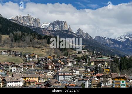 View of Moena Trentino Italy Stock Photo