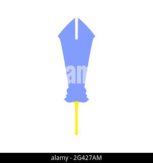 Sword antique weapon vector illustration medieval sharp blade icon. Isolated sword knight fantasy battle silhouette icon. Warrior war symbol military Stock Vector