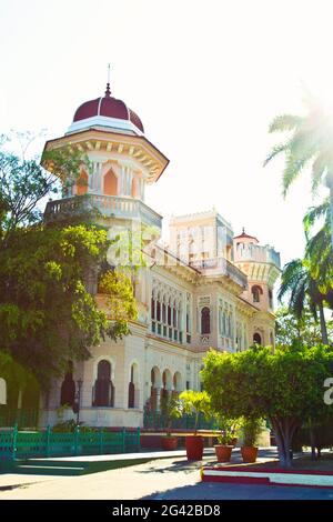 Exterior of Palacio de Valle in Cienfuegos, Cuba Stock Photo
