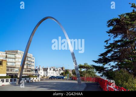 FOLKESTONE, KENT/UK - NOVEMBER 12 : View of the War Memorial square in Folkestone on November 12, 2019 Stock Photo