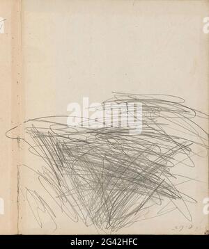 Study. Rear bract from a sketchbook with 15 sheets. Stock Photo