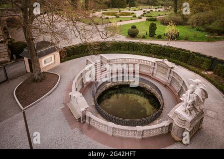 the source of the Danube at the castle in Donaueschingen, Schwarzwald-Baar-Kreis, Baden-Württemberg, Danube, Germany Stock Photo