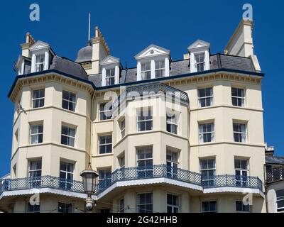 EASTBOURNE, EAST SUSSEX/UK - JUNE 16 : View of the Queens Hotel in Eastbourne on June 16, 2020 Stock Photo