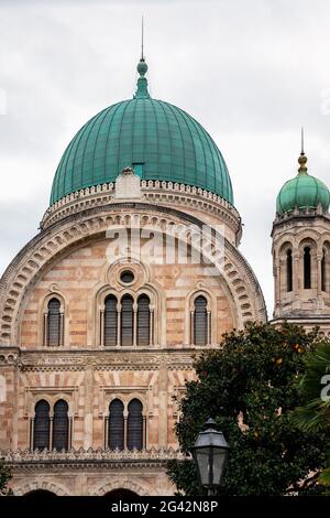 FLORENCE, TUSCANY/ITALY - OCTOBER 20 : Great Synagogue of Florence on October 20, 2019 Stock Photo