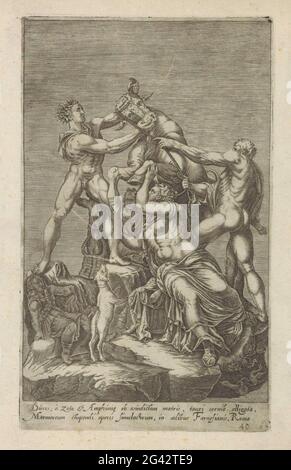 Dirce sculpture tied to a bull, Antique roman sculpture known as the ...