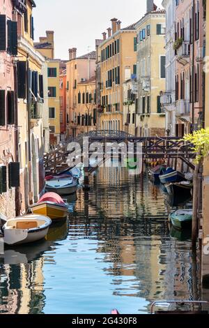 Bridges of &quot;Riello de Santa Sofia&quot; in Venice, Veneto, Italy Stock Photo
