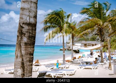 Selective focus with blurry background, Curacao Caribbean Island, Kokomo Beach Views around the Caribbean island of Curacao Stock Photo