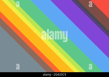 Abstract Colorful Rainbow Gradient Hand Drawn Background Stock Photo
