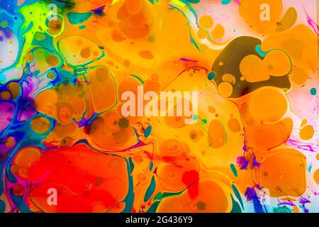 Abstract marbling art patterns as colorful background Stock Photo