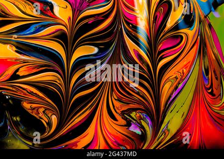 Abstract grunge art background texture with colorful paint splashes Stock Photo