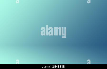 Studio Background Concept - Dark Gradient blue studio room background for product. Stock Photo