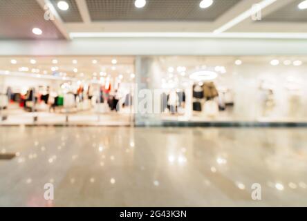 Shopping mall blur background Stock Photo