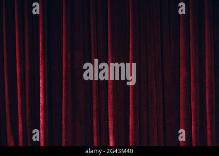 Red curtain Stock Photo