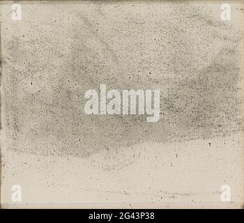 Abkatensch of the chalk drawing on leaf 6 verso. Leaf 7 Recto from a sketchbook with 12 sheets. Stock Photo