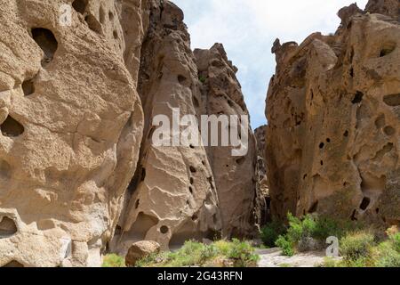 The Rings Loop Trail in the Mojave National Preserve. Stock Photo