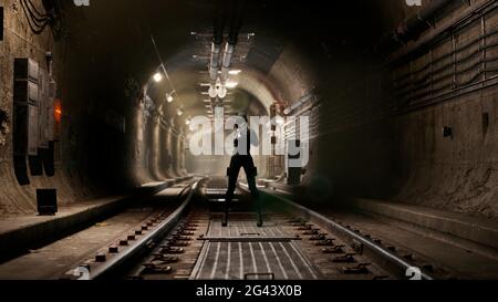 Underground bunker from cold war. Ukraine, Sevastopol Stock Photo