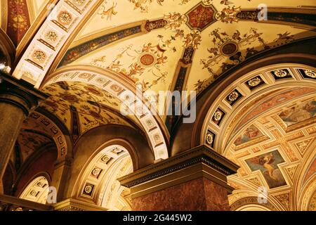 The interior of the opera house in Budapest Stock Photo