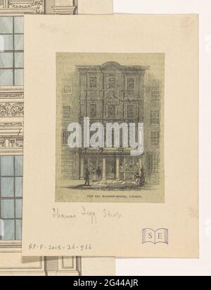 Facade of Thomas Tegg store in London; The Old Mansion-House, London. . Stock Photo