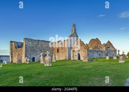 Clonmacnoise abbey, Ireland Stock Photo