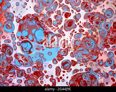 Abstract image of mixed colors of acrylic paint Stock Photo