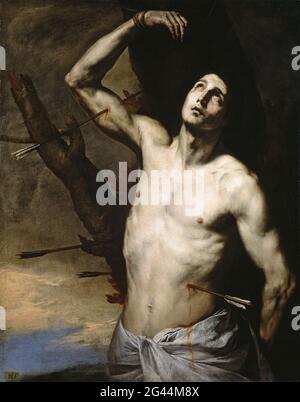 Jusepe De Ribera -  Saint Sebastian 02 Stock Photo