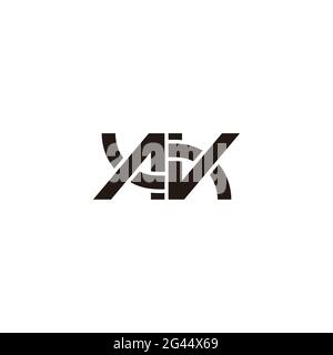 letter av simple geometric line logo vector Stock Vector