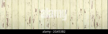 Pastel light green, weathered panoramic wooden wall Stock Photo