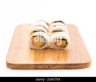 sushi sandwich roll - fusion food Stock Photo