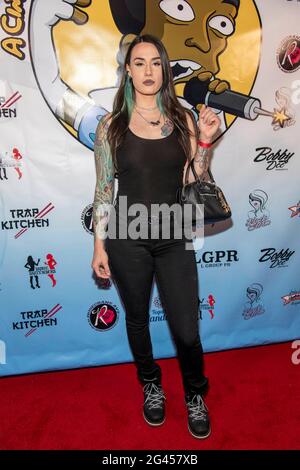 Los Angeles, USA. 18th June, 2021. MIINX attends TayF3rd Album Release Party – 'A Cinderella Story' at  Ground Level LA, Los Angeles, CA on June 18, 2021 Credit: Eugene Powers/Alamy Live News Stock Photo