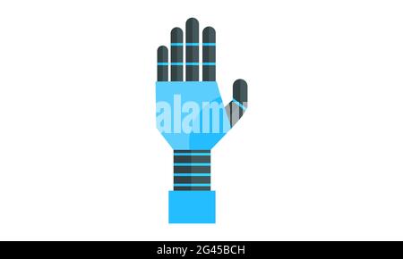 Robotic hand isolated icon vector image Stock Vector