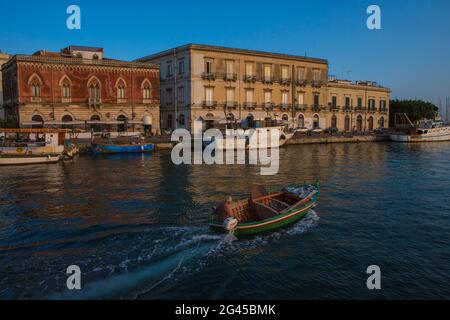 ITALY. SICILY. SYRACUSE. ORTYGIA ISLAND Stock Photo