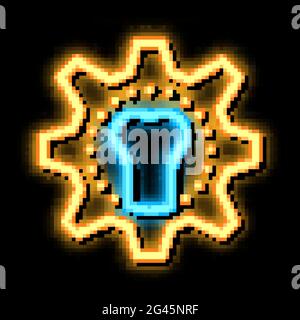 joint restoration neon glow icon illustration Stock Vector