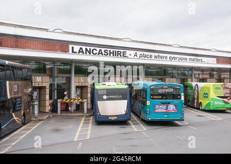 Chorley Interchange bus station Chorley town centre Lancashire Stock ...