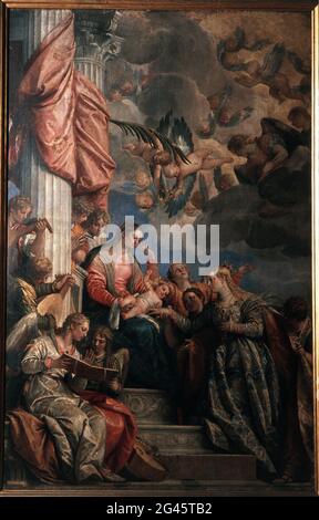 Paolo Veronese (Paolo Caliari) - The Mystic Marriage of St. Catherine ...